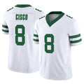 STECN NY.Jets #8 Andre Cisco Player White Legacy Limited Vapor F.U.S.E. Home Game Stitched Jerseys