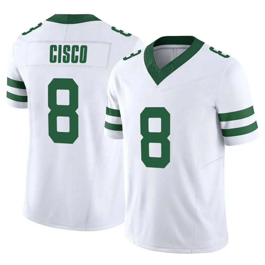 STECN NY.Jets #8 Andre Cisco Player White Legacy Limited Vapor F.U.S.E. Home Game Stitched Jerseys