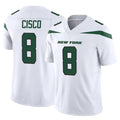 STECN NY.Jets #8 Andre Cisco Player White Limited Vapor F.U.S.E. Home Game Stitched Jerseys