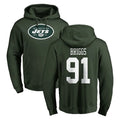 STECN NY.Jets #91 Jowon Briggs Player Green LOGO Pullover Hoodies Limited Game Stitched Jerseys