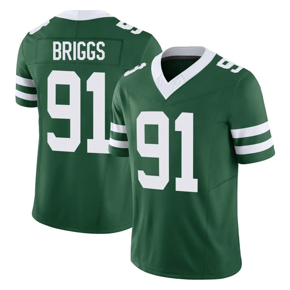STECN NY.Jets #91 Jowon Briggs Player Green Legacy Limited Vapor F.U.S.E. Home Game Stitched Jerseys