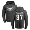 STECN NY.Jets #97 Harrison Phillips Player Gray Pullover Hoodies Limited Game Stitched Jerseys
