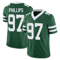 STECN NY.Jets #97 Harrison Phillips Player Green Legacy Limited Vapor F.U.S.E. Home Game Stitched Jerseys