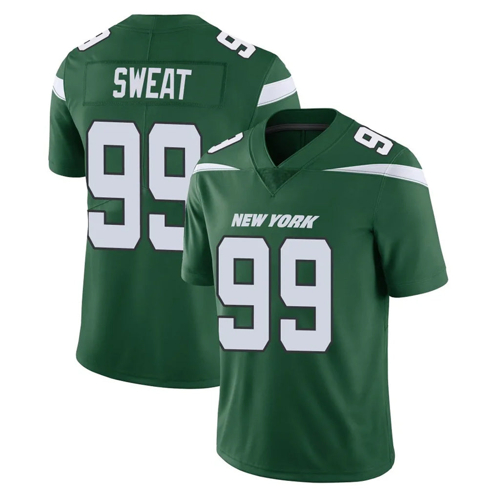 STECN NY.Jets #99 T'Vondre Sweat Player Green Limited Vapor Home Game Stitched Jerseys