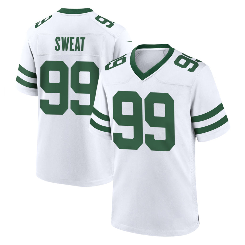 STECN NY.Jets #99 T'Vondre Sweat Player White Legacy Home Game Stitched Jerseys