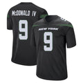STECN NY.Jets #9 Will McDonald IV Player Stealth Black Home Game Stitched Jerseys