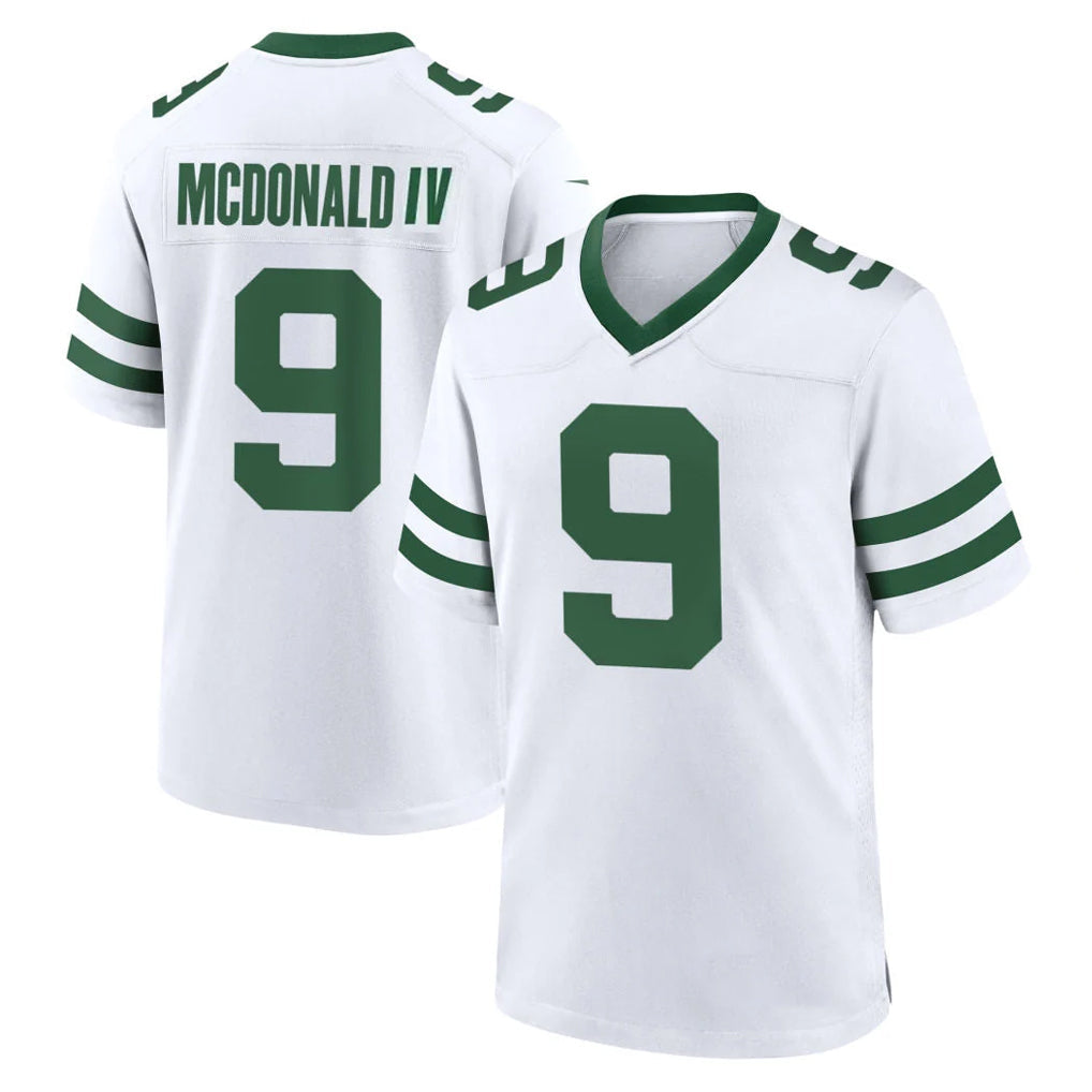 STECN NY.Jets #9 Will McDonald IV Player White Legacy Home Game Stitched Jerseys