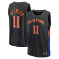 STECN NY.Knicks #11 Jalen Brunson  Black Fast Break Jerseys - Statement Edition