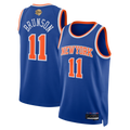 STECN NY.Knicks #11 Jalen Brunson  Blue 2026  Finals Patch Swingman Jerseys - Icon Edition