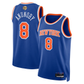 STECN NY.Knicks #8 OG Anunoby Blue 2026  Finals Patch Swingman Jerseys - Icon Edition