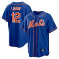 STECN NY.Mets #12 Francisco Lindor Player Royal Home Game Stitched Jerseys