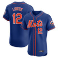 STECN NY.Mets #12 Francisco Lindor Player Royal Limited Elite Home Stitched Jerseys