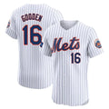 STECN NY.Mets #16 Dwight Gooden Player White Home Limited Elite Stitched Jerseys