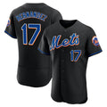 STECN NY.Mets #17 Keith Hernandez Player Black Replica Home Limited Elite Stitched Jerseys