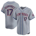 STECN NY.Mets #17 Keith Hernandez Player Gray Road Limited Home Stitched Jerseys