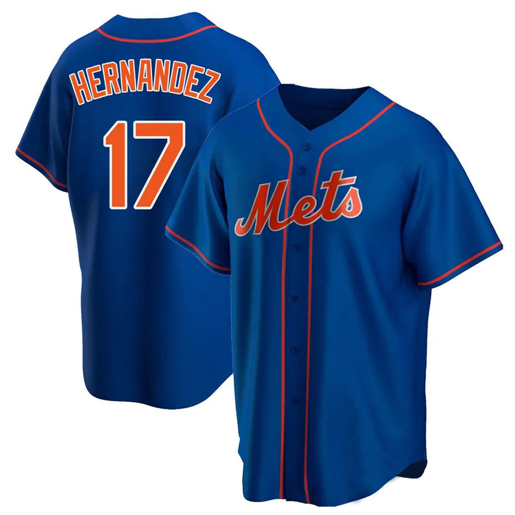 STECN NY.Mets #17 Keith Hernandez Player Royal Home Game Stitched Jerseys