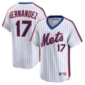 STECN NY.Mets #17 Keith Hernandez Player White Cooperstown Collection T-shirt Game Stitched Jerseys