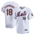 STECN NY.Mets #18 Darryl Strawberry Player White Home Limited Stitched Jerseys