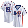 STECN NY.Mets #19 Bo Bichette Player White Cooperstown Collection T-shirt Game Stitched Jerseys