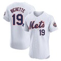 STECN NY.Mets #19 Bo Bichette Player White Home Limited Elite Stitched Jerseys