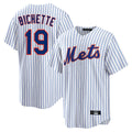 STECN NY.Mets #19 Bo Bichette Player White Home Replica Stitched Jerseys
