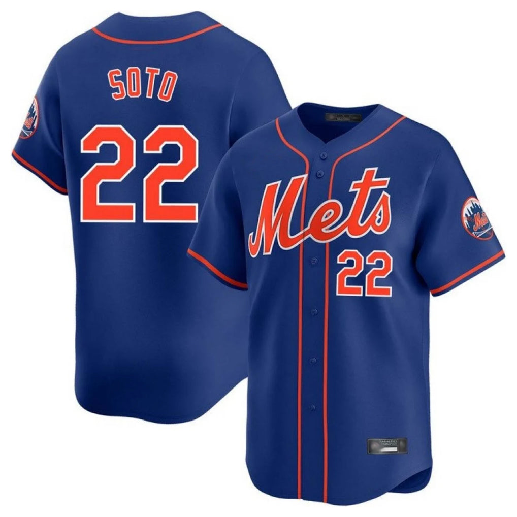 STECN NY.Mets #22 Juan Soto Player Royal Home Limited Stitched Jerseys