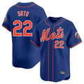 STECN NY.Mets #22 Juan Soto Player Royal Home Limited Stitched Jerseys