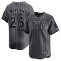 STECN NY.Mets #26 Nolan McLean Player Gray City Connect Limited Stitched Jerseys