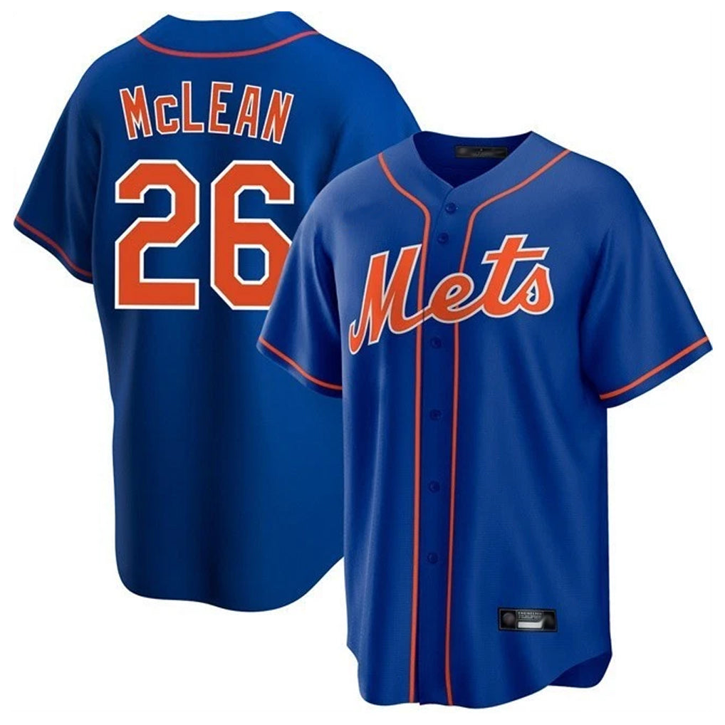 STECN NY.Mets #26 Nolan McLean Player Royal Home Game Stitched Jerseys