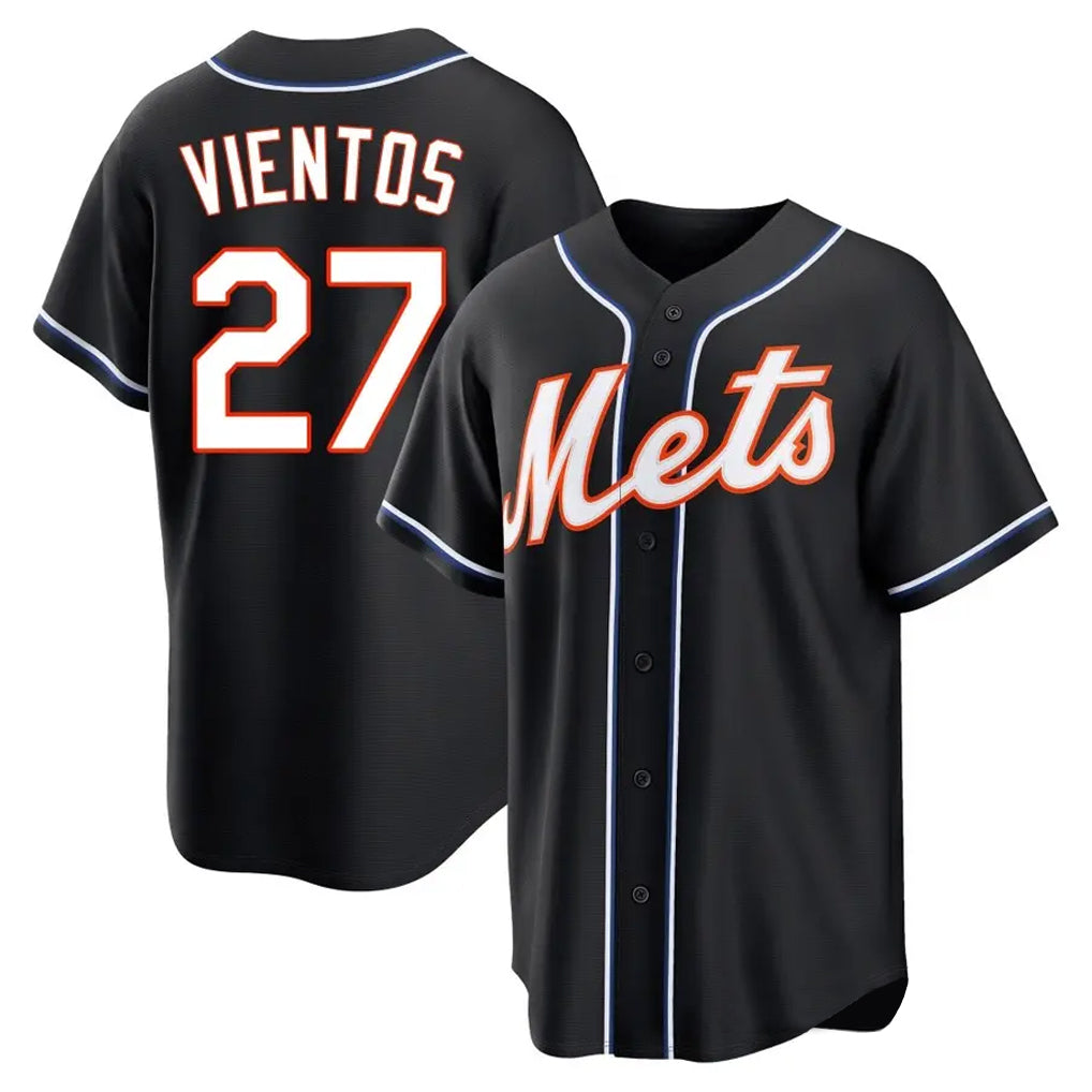 STECN NY.Mets #27 Mark Vientos Player Black Fashion Out Game Stitched Jerseys