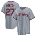 STECN NY.Mets #27 Mark Vientos Player Gray Road Home Game Stitched Jerseys