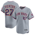 STECN NY.Mets #27 Mark Vientos Player Gray Road Limited Home Stitched Jerseys