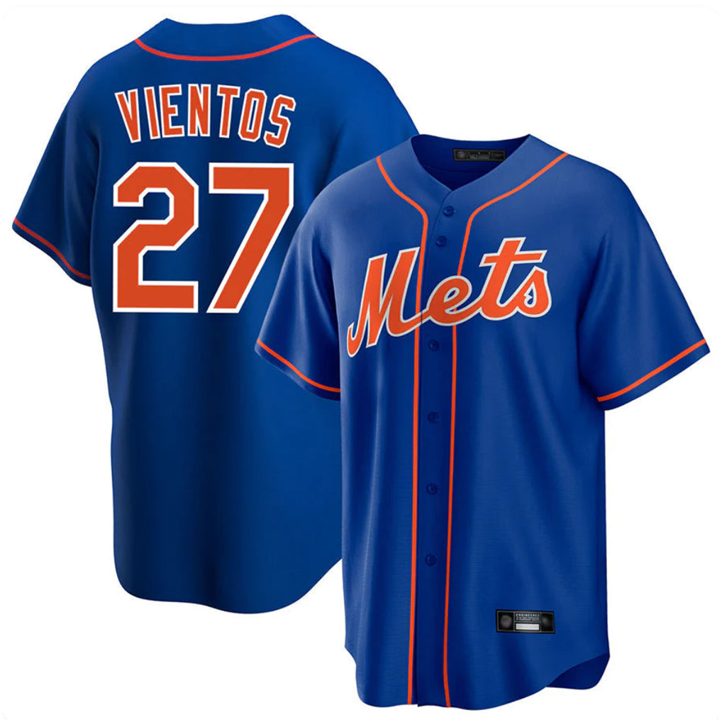 STECN NY.Mets #27 Mark Vientos Player Royal Home Game Stitched Jerseys
