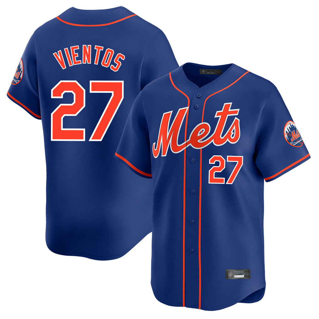 STECN NY.Mets #27 Mark Vientos Player Royal Home Limited Stitched Jerseys