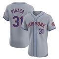 STECN NY.Mets #31 Mike Piazza Player Gray Road Limited Elite Home Stitched Jerseys