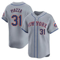 STECN NY.Mets #31 Mike Piazza Player Gray Road Limited Home Stitched Jerseys