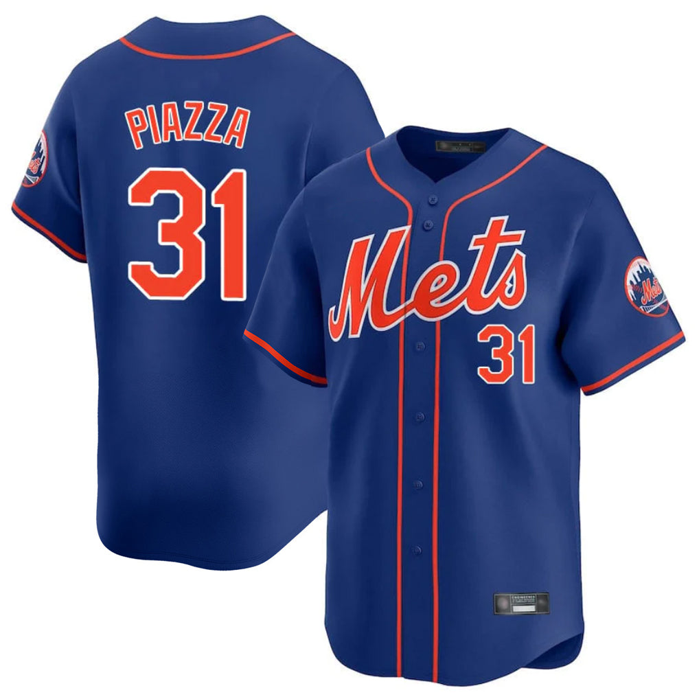 STECN NY.Mets #31 Mike Piazza Player Royal Home Limited Stitched Jerseys