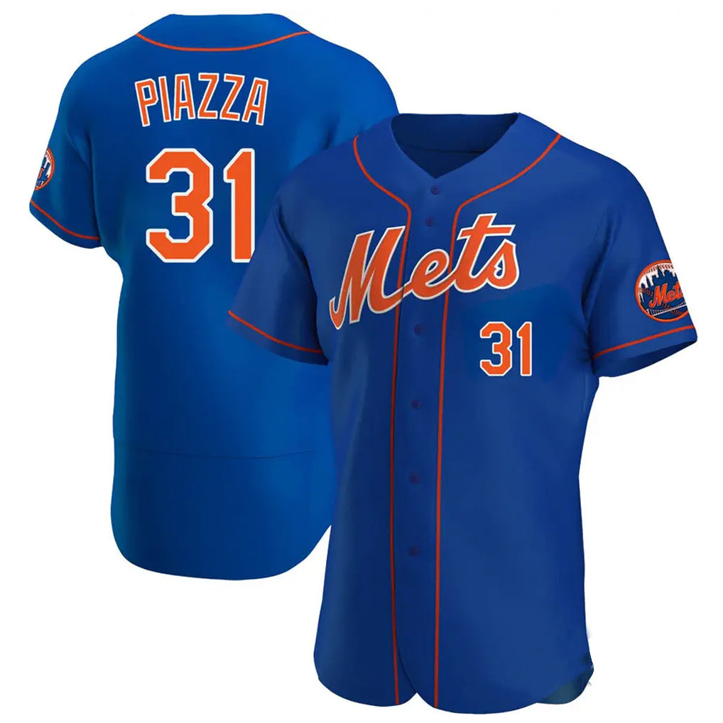 STECN NY.Mets #31 Mike Piazza Player Royal Limited Elite Home Stitched Jerseys