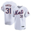STECN NY.Mets #31 Mike Piazza Player White Home Replica Stitched Jerseys