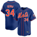 STECN NY.Mets #34 Kodai Senga Player Royal Home Limited Stitched Jerseys