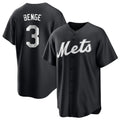 STECN NY.Mets #3 Carson Benge Player Black Home Game Stitched Jerseys