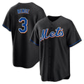 STECN NY.Mets #3 Carson Benge Player Black Replica Home Game Stitched Jerseys