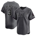 STECN NY.Mets #3 Carson Benge Player Gray City Connect Limited Stitched Jerseys