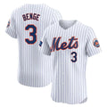 STECN NY.Mets #3 Carson Benge Player White Home Limited Elite Stitched Jerseys