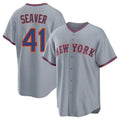 STECN NY.Mets #41 Tom Seaver Player Gray Road Home Game Stitched Jerseys