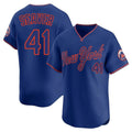 STECN NY.Mets #41 Tom Seaver Player Royal T-shirt Home Limited Elite Stitched Jerseys