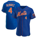 STECN NY.Mets #4 Francisco Alvarez Player Royal Limited Elite Home Stitched Jerseys