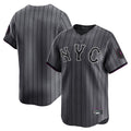 STECN NY.Mets Blank Player Gray City Connect Limited Stitched Jerseys