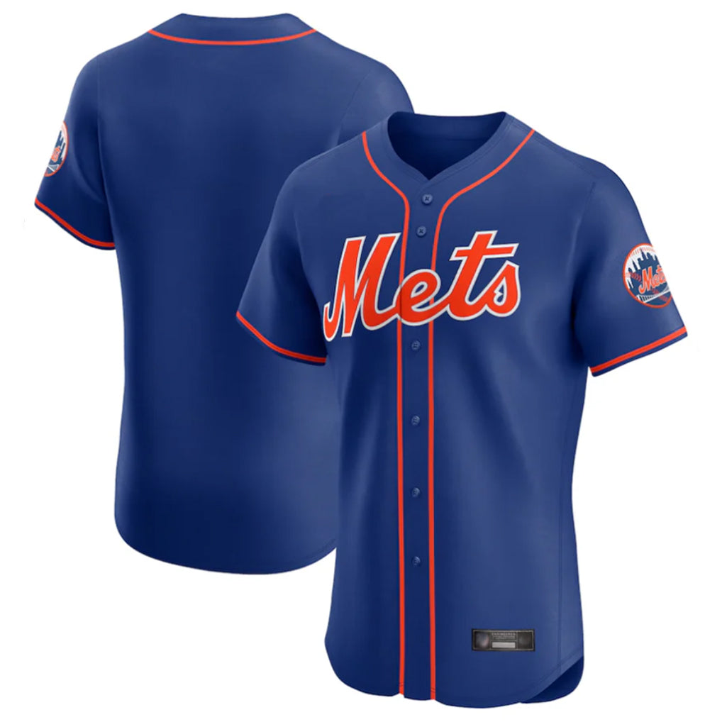 STECN NY.Mets Blank Player Royal Limited Elite Home Stitched Jerseys