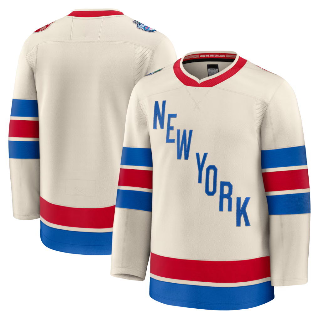 STECN NY.Rangers Beige 2026 Winter Classic Premium Jerseys
